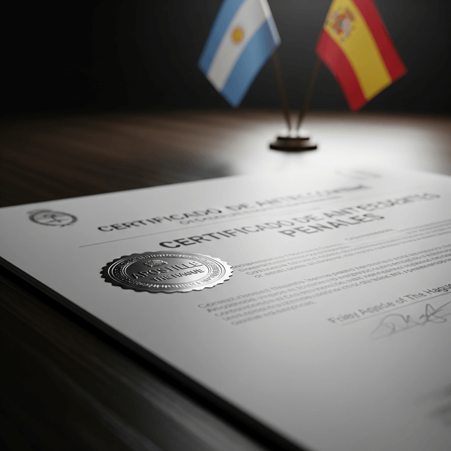 Gestionamos tu Certificado de Antecedentes Penales de Argentina en España.